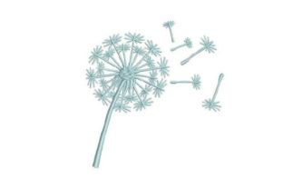 Elegant Dandelion Embroidery for Craft Fairs