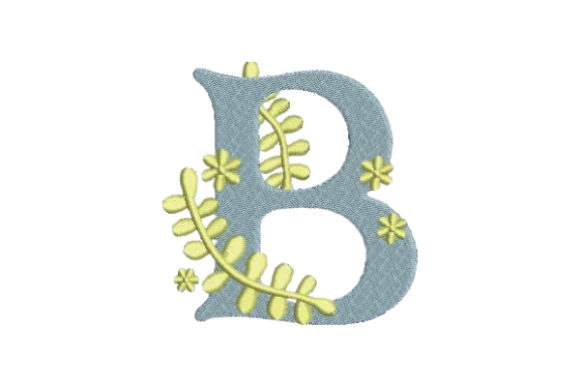 Floral Alphabet B: A Summer Wedding Monogram