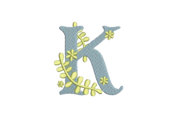 Floral Alphabet K: A Summery Monogram for Brands