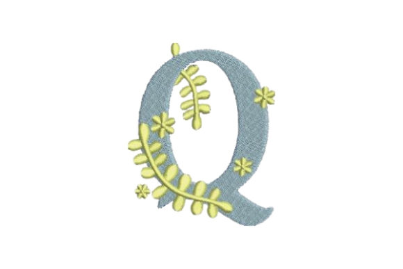 Floral Alphabet Q: A Touch of Summer Elegance