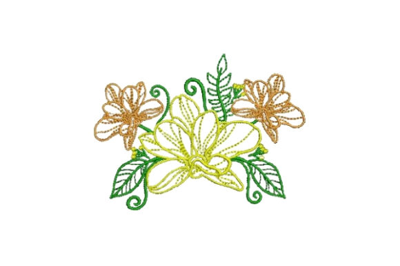 Flower Embellishment Outline 1: A Seasonal Delight