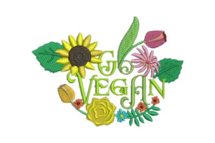 Go Vegan: A Charming Design for Plant-Based Enthusiasts