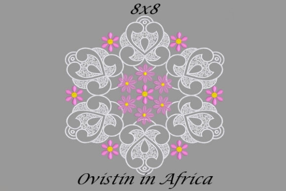 Pink Floral Quilt Block for Boutique Apparel