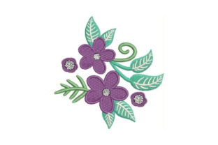 Purple Flower Embellishment: A Charming Floral Design