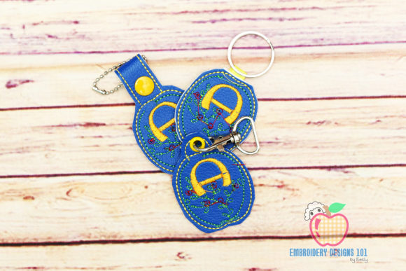 Review: Letter A Floral Design ITH Key Fob