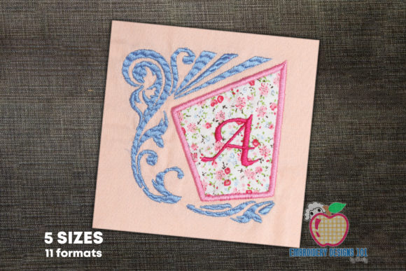 Review: Letter A with Floral Frame for Sweatshirts