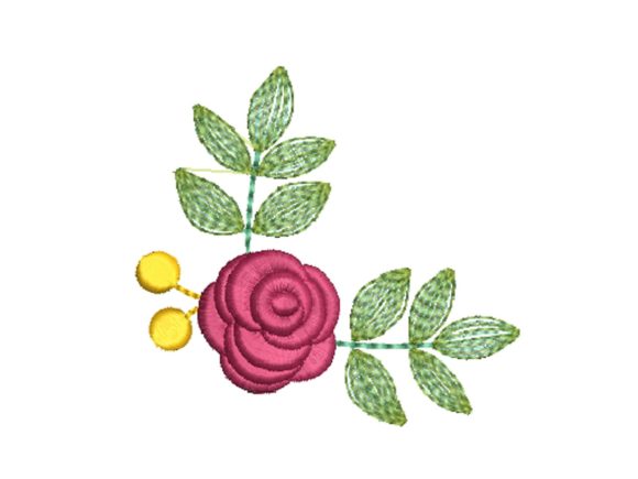 Rose Corner: A Premium Embroidery Design