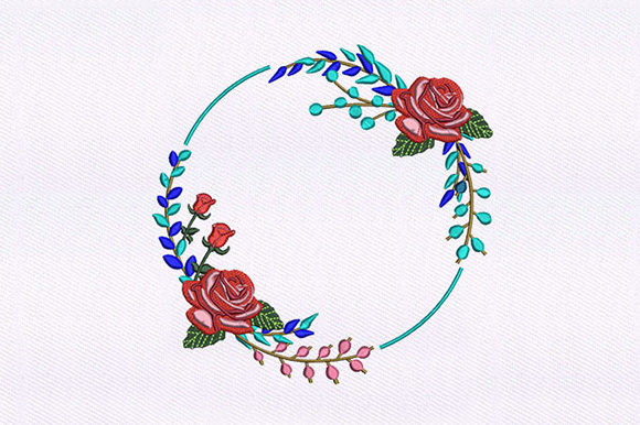 Round Flower Quilting: A Festive Embroidery Delight