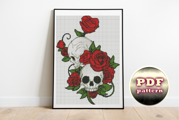 Skull and Roses: A Bold Embroidery Choice